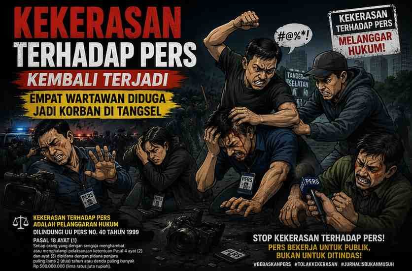 Empat Wartawan Jadi Korban Penganiayaan Saat Liputan Terkait Peredaran Obat Keras Daftar G di Ciputat, Diduga Pembiaran Oleh Polsek Ciputat Timur