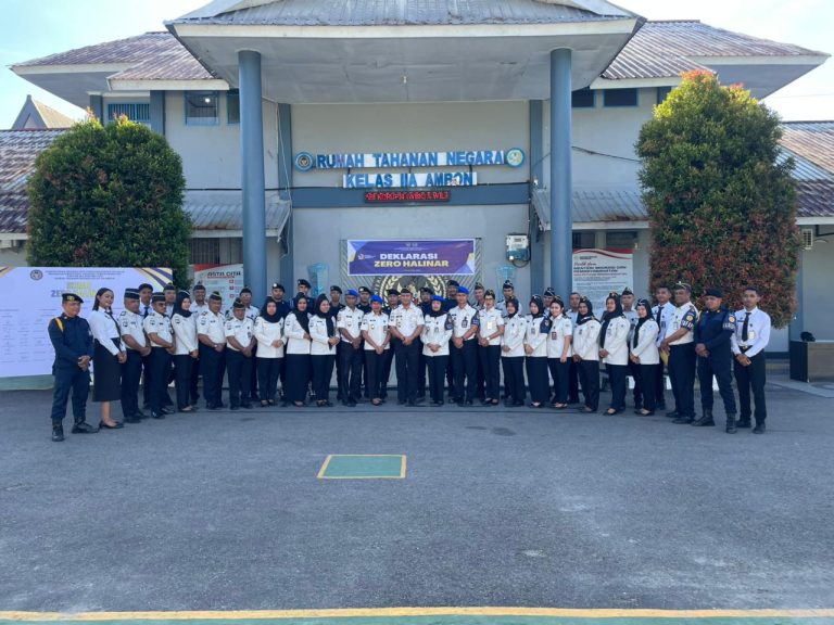 Rutan Ambon Perkuat Komitmen Zero HALINAR Lewat Penandatanganan Ikrar Bersama